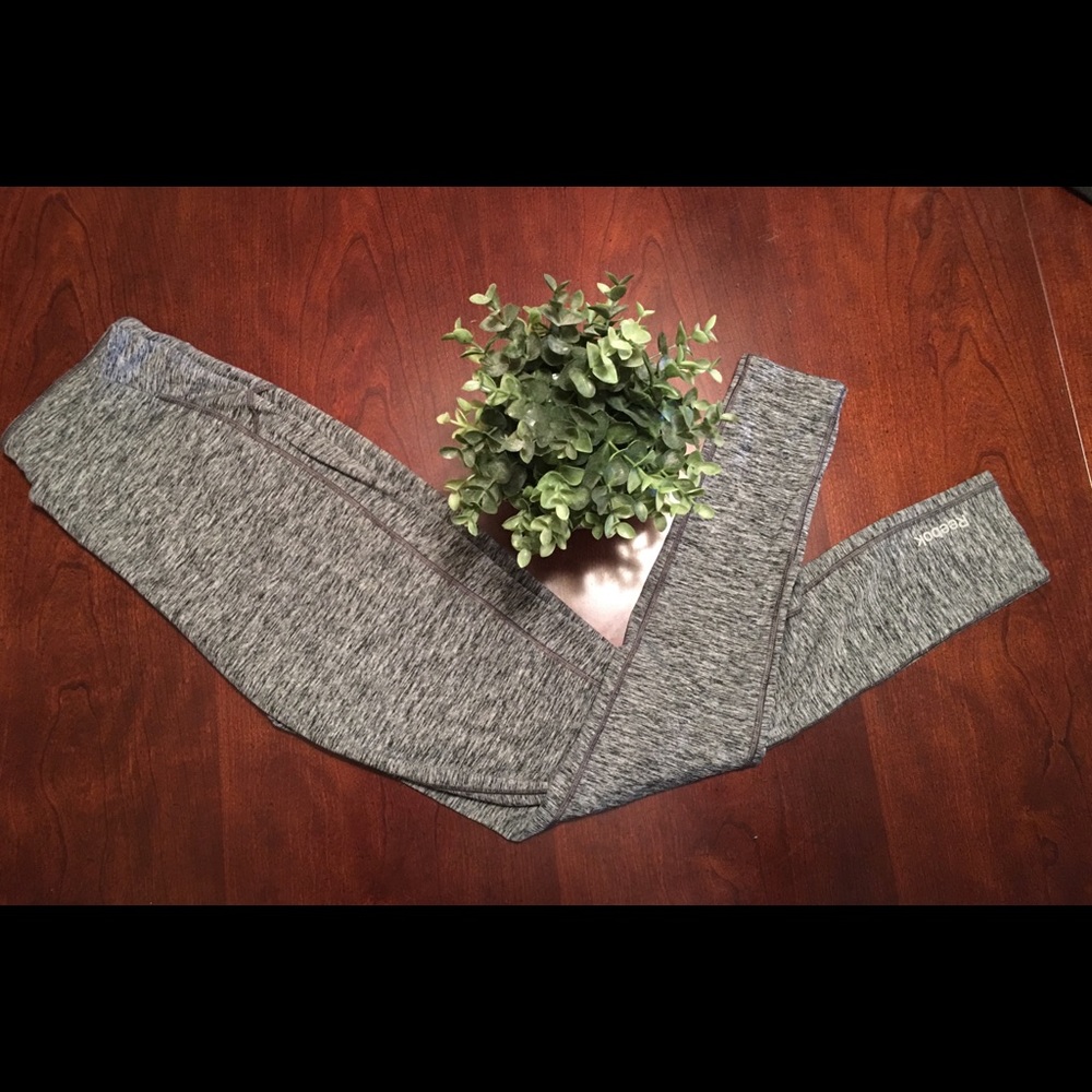 Reebok Speed Wick Leggings: Gray/Small
